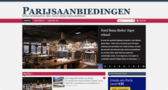 Desktop Screenshot of parijsaanbiedingen.nl
